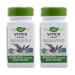 Nature's Way 然萃維 女性聖潔莓400mg素食膠囊, 100顆, 2罐