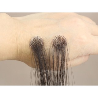 체인지가발 미니커버 스킨 엠자 원형탈모 붙이는가발, 1개, 자연검정(진한갈색)