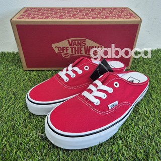 반스 어센틱 뮬 레이싱 레드 트루 화이트 VN0A54F7JV61