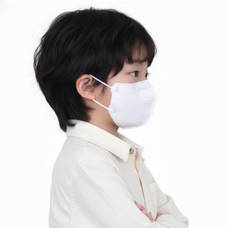 메디케이알 데일리핏 새부리형 100매 KF94 어린이마스크 소형마스크, 유아용 소형, 쁘띠화이트
