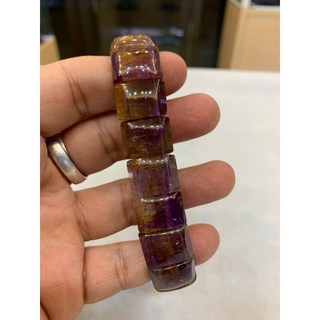 巴西冰種黃金紫鈦手排 紫晶黃磷鐵礦共生 提升魅力自信 平衡身心靈, 1個