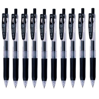 제브라 중성펜 사라사클립 JJ15, 블랙, 10개