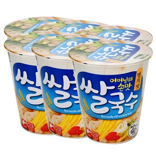 Baekje 百濟 鯷魚味米線迷你杯麵, 58g, 6入