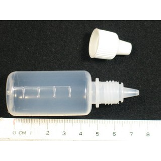 造研所 20/30cc刻度滴瓶 溶劑分裝瓶 塑膠空瓶 有刻度 適用於各種溶劑和顏料, 1個, 30cc無刻度
