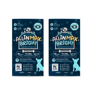 닥터페렌들리 올인맥스브라이트 멀티 시너지 20X 강아지 눈 영양제 간 눈물 눈꼽, 2개, 눈물개선/눈건강, 80정