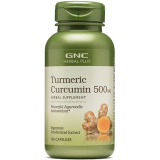 지앤씨 GNC 허벌플러스 튜메릭 커큐민 500mg 100캡슐 GNC Herbal Plus Turmeric Curcumin 500mg 100 capsules, 100정, 1개