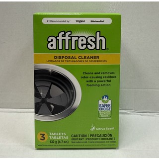 affresh 廚餘處理機清潔錠，有效去除異味，保持廚房清新，柑橘香味，3入, 132 g (4.7 oz.), 3