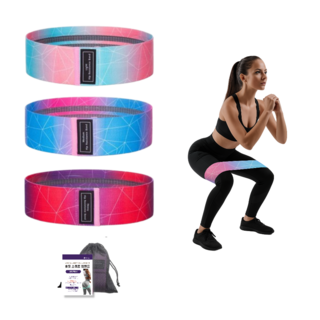 휴핏 스쿼트 힙밴드 3종세트, 1. 그라데이션, 1세트