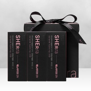 [본사]쉬라 메노바이브 여성 갱년기 ERr 루바브 뿌리 추출물 3개월 선물박스, 3박스, 30정