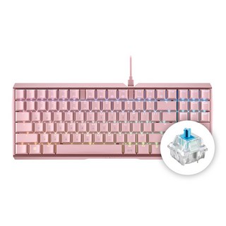 CHERRY 체리 키보드 MX BOARD 3.0S TKL RGB 기계식 유선 텐키리스 게이밍 키보드 (4종 축 선택) / 공식 판매점, 청축, G80-3877-청축, 핑크