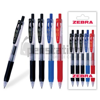 제브라 사라사 클립 중성펜 0.7mm 5개 세트, 사라사클립 0.7mm 블랙3개+블루1개+레드1개 세트