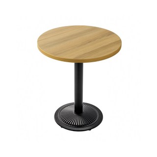 防潮塑合板餐桌 咖啡店桌椅/咖啡桌/方桌/圓桌/休閒桌/洽談桌, 烤黑菊花+榆木(60圓)