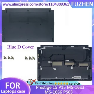Prestige 15 MS 16S3 LCD 뒷면 커버 베젤 손목 받침대 상단 케이스 블루, 01 Get Select Parts, 02 Blue D Cover