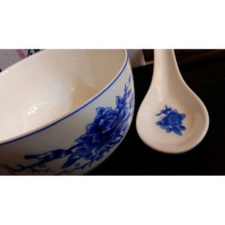 青花瓷 碗匙組 精裝套組, 1個, 2碗2匙裝
