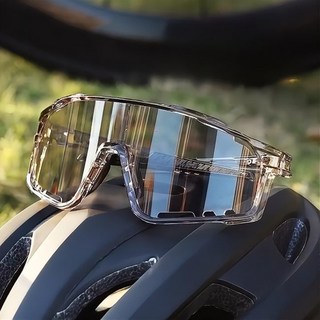 카지온 스포츠 고글 자전거 등산 레저 골프 낚시 자외선차단 선글라스, 투명변색x1