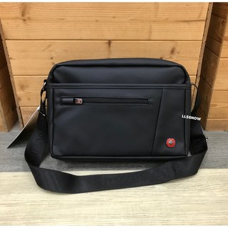 SPYWALK 質感防水皮革斜背包 男用側背包 平板包包 休閒側背包 (現貨), 黑色 (P1097) #064