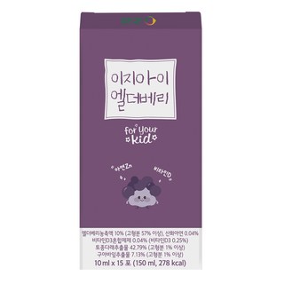 이지아이 엘더베리 아기 엘더베리시럽 징크시럽 아연 시럽, 15개, 10ml