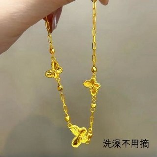 NIZD 鐳射蝴蝶爆閃碎金子手鏈，高級輕奢某福衕款，閨蜜情侶手鏈