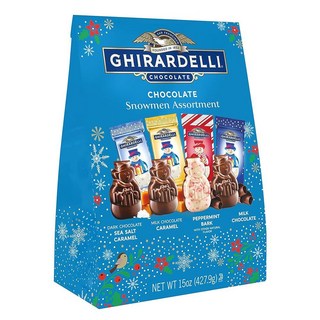 GHIRARDELLI 홀리데이 초콜릿 눈사람 모음 425.2g(15온스) 백