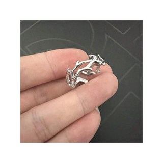 스테인리스 호신용 반지 자기방어 포인트 링 1pc 가시 복고풍 스타일 테일 남성 트렌디 힙합 페퍼스 스프레이 Defensa personal mujer Defense ring, 1)one-사이즈