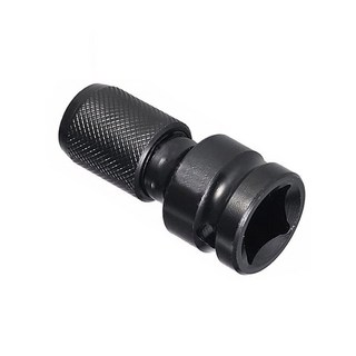 렌치 스퀘어 드릴 파워 변환 인치 어댑터 퀵 임팩트 드라이버 육각 개 생크 1/2 키트 에어 1 변환 컨버터 척 체인지 1/4, Black, 1개