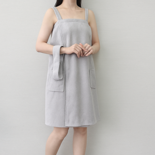 랑온 골프샤워가운 테리 골프장 얇은 여름 밴딩 탑 여성 라운딩 샤워가운