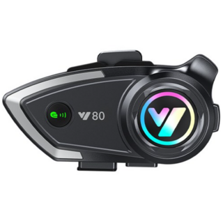 Y80 오토바이 바이크 헬멧 블루투스 2in1 마이크 노이즈캔슬링, 블랙