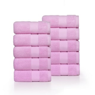 록신 명품 호텔수건 코마사 호텔 피크닉 수건 120g 40수 코마사 10종세트, 1세트, 연보라