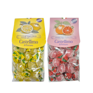 카스텔리모 포지타노 레몬 캔디 + 모로 오렌지 캔디, 200g, 2개