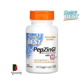 Doctors Best 닥터베스트 펩진 GI 아연-L-카르노신 컴플렉스 120 베지캡, 120정, 1개