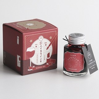 【YUBU】寺西化學工業 大正浪漫 ハイカラインキ 鋼筆墨水, モダンレッド T60
