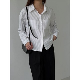 하젤 샐러온 레이온 스트라이프 셔츠 F4225