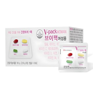 브이팩 여성용 멀티비타민, 30회분, 76.5g, 1개