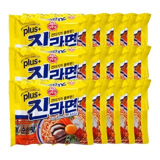 오뚜기 진라면 플러스 순한맛 120g x 15개, 1세트