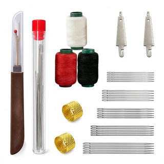 34종 프리미엄 바느질 세트 의류재사용바늘 큰 바늘 구멍 재봉 도구, 1세트