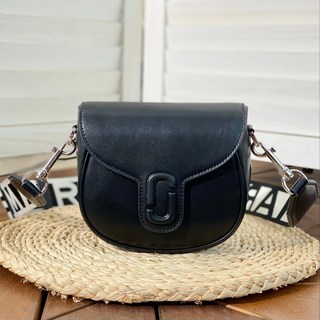 M&J真皮翻蓋小豬包 牛皮馬鞍包 可拆卸寬肩帶