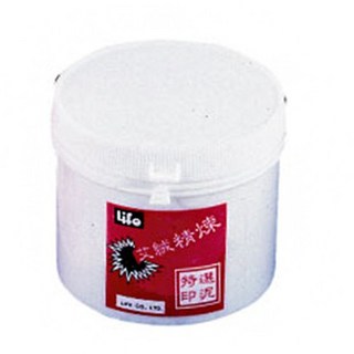 【文具通】LIFE 徠福 艾絨 朱肉 補充用 印泥 泥狀 G1010053, 1個, 2284 約1.5兩