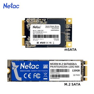 Netac 노트북 컴퓨터용 내장 SSD 하드 드라이브 SATA3 SSD mSATA M.2 2280 HDD 120GB 240GB 480GB 960GB, 없음, 1) N5M 120GB