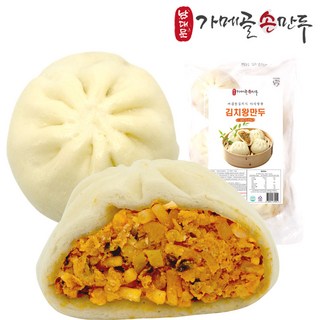 [남대문가메골손만두] 쁘띠 김치왕만두 430g 숙성된 만두피 찐빵 호빵 도톰한피, 1개