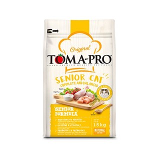 TOMA-PRO 熟齡貓糧，完整均衡配方，高蛋白低脂，添加益生菌，天然食材，呵護熟齡貓健康, 3kg, 1個, 雞肉+米飯