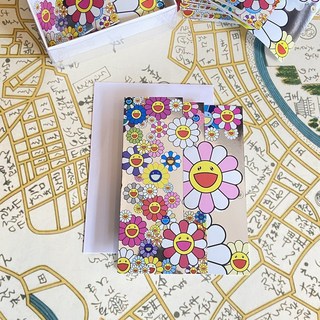 村上隆復刻大張花花聖誕卡 - 小巴趴趴造現貨正版節日卡片, 1個, 花花聖誕卡（現貨）