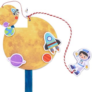 사땨 도전! 우주인 달 착륙놀이 4인용 달탐사학습키트 체험형조립세트 어린이과학교구