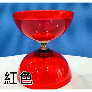 懷舊童玩扯鈴 培鈴 扯鈴棍 扯鈴線 單培鈴 多色可選 (紅色 黃色 綠色 藍色 金色 紫色) 新手適用, 紅色, 1個