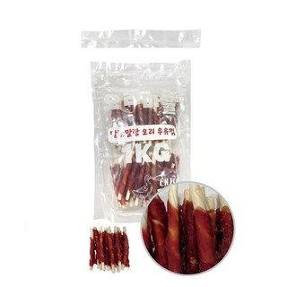 오리마을 오리우유껌 1kg 강아지간식, 1개, 오리