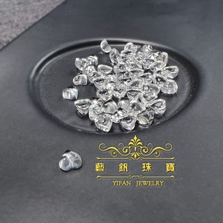 藝釩珠寶 糖心白色拓帕石5mm 半寶石系列 金工鑲嵌裸石 蛋面