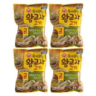 오뚜기 속이 꽉찬 왕교자 고기 360g 4봉+4봉, 8개