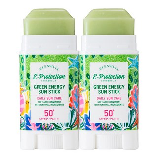 [엘렌실라] 그린에너지 온가족 선스틱 SPF50+ UVA++++, 16g, 2개
