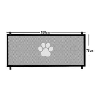 강아지 울타리 격리 네트워크 반려동물 안전문 실내외 출입차단 펫가드, 블랙, 1개