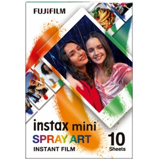 FUJIFILM 富士 instax mini 拍立得底片 噴畫藝術 (10張入) mini系列, 1個, spray Art
