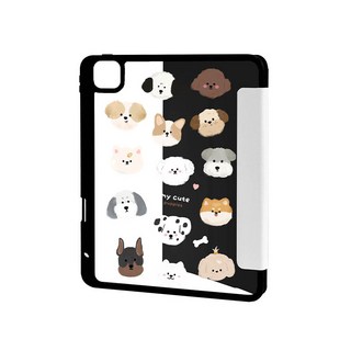 슈퍼리더 아이패드 케이스 애플펜슬 수납 스마트커버, 귀여운 강아지들